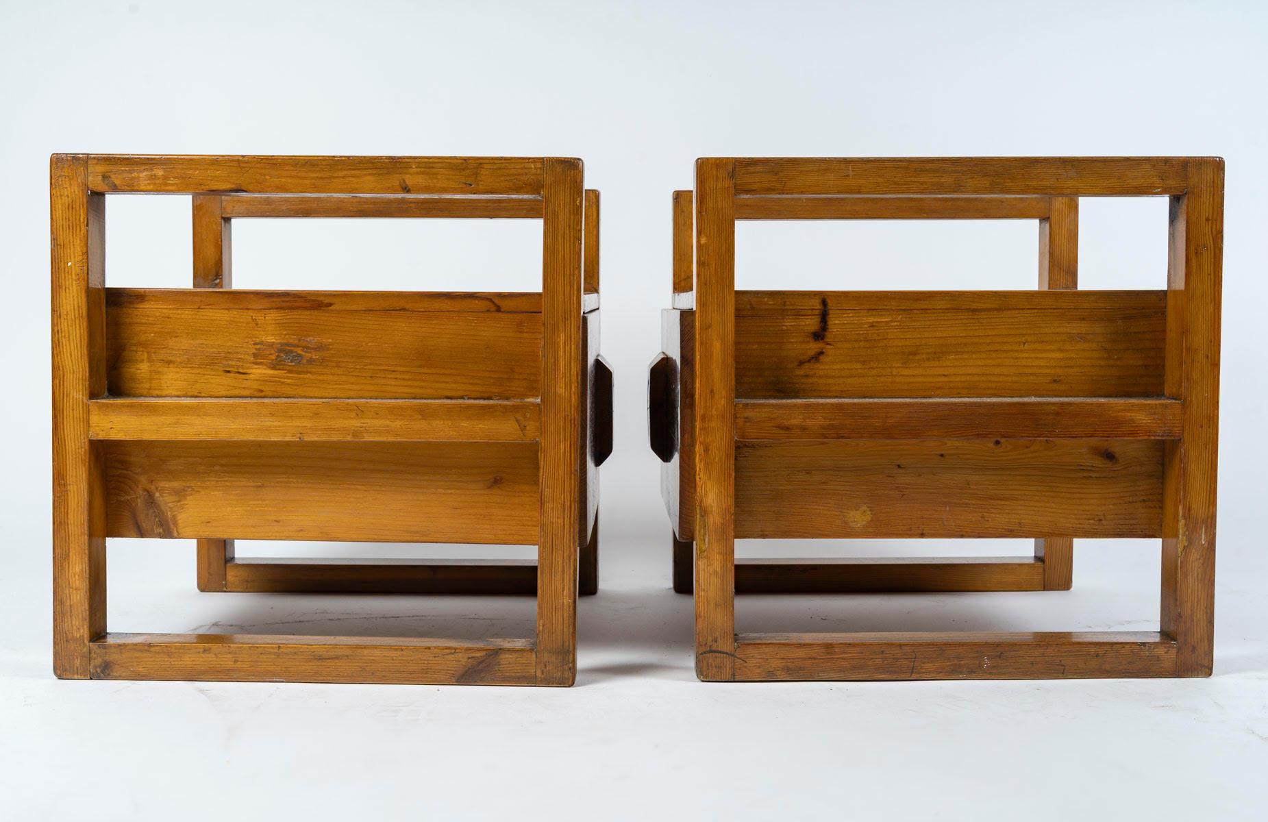 Laccato Coppia di comodini in legno degli anni '60. in vendita