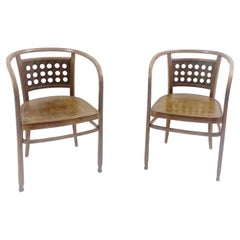 Pair of Wooden Bentwood Armchairs by Otto Wagner for J&J Kohn, Austria 
