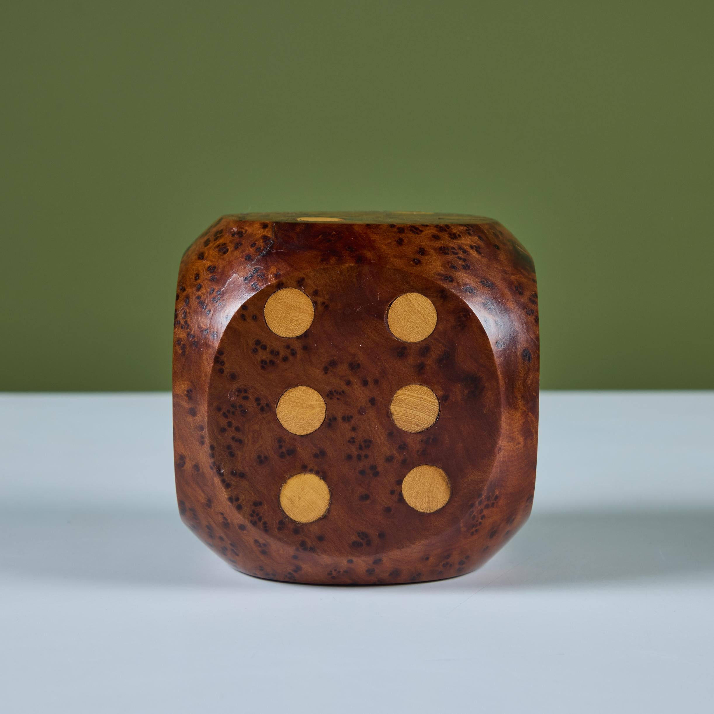Pair of Wooden Dice For Sale 4