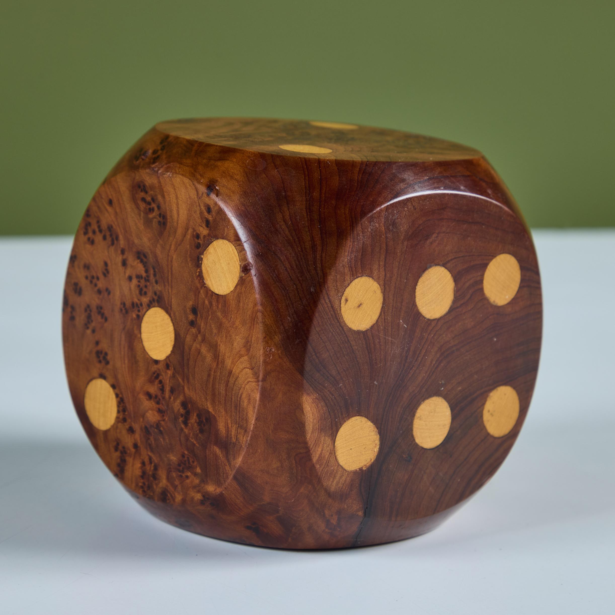 Pair of Wooden Dice For Sale 5