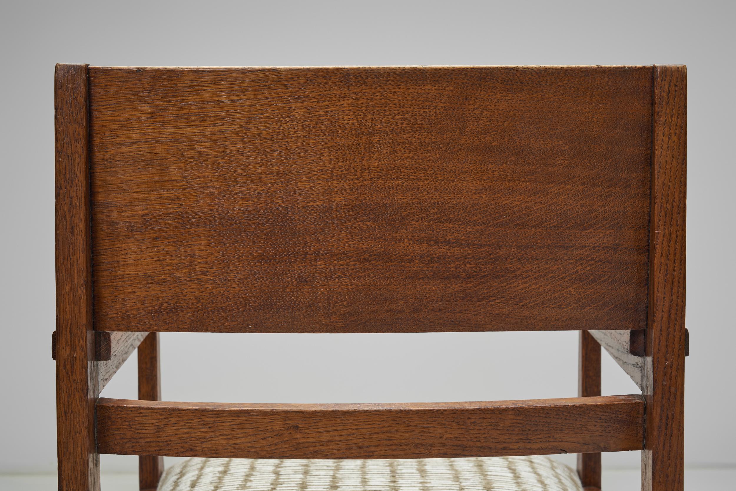 Paire de fauteuils en bois de l'école Haagse, Pays-Bas, début du 20e siècle en vente 1
