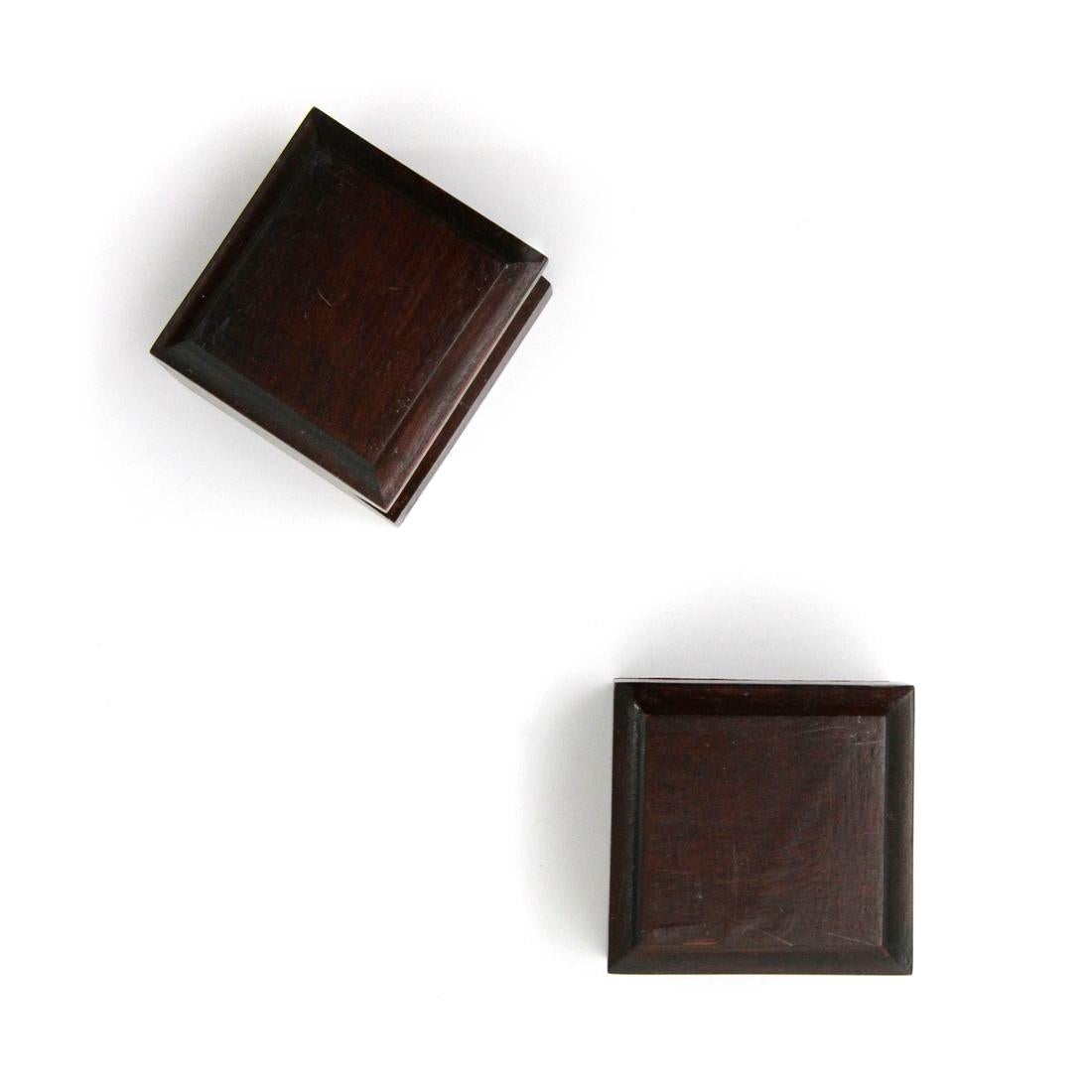 Pair of Wooden Italian Ring Boxes, 1950s 1