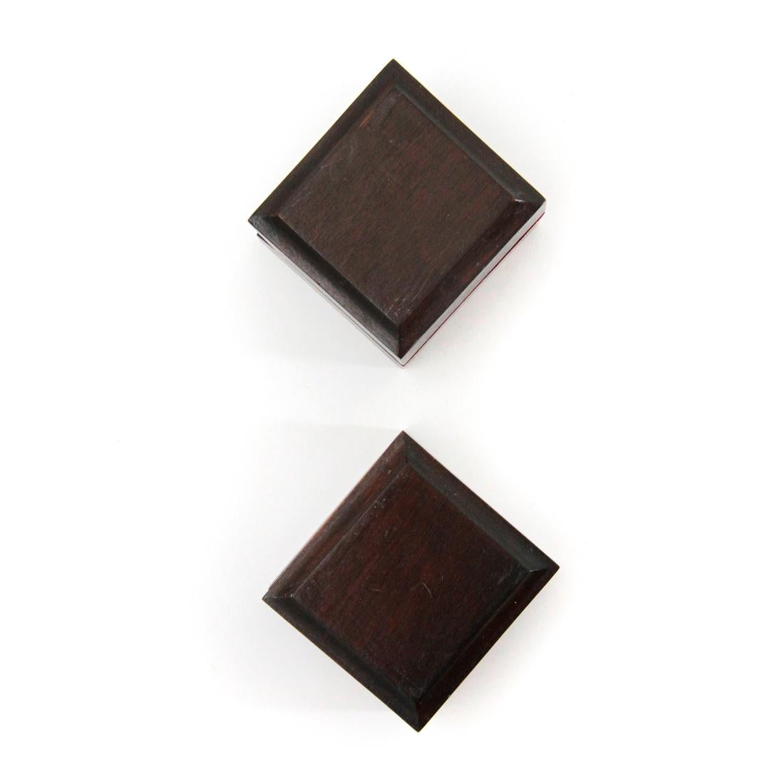 Pair of Wooden Italian Ring Boxes, 1950s 2