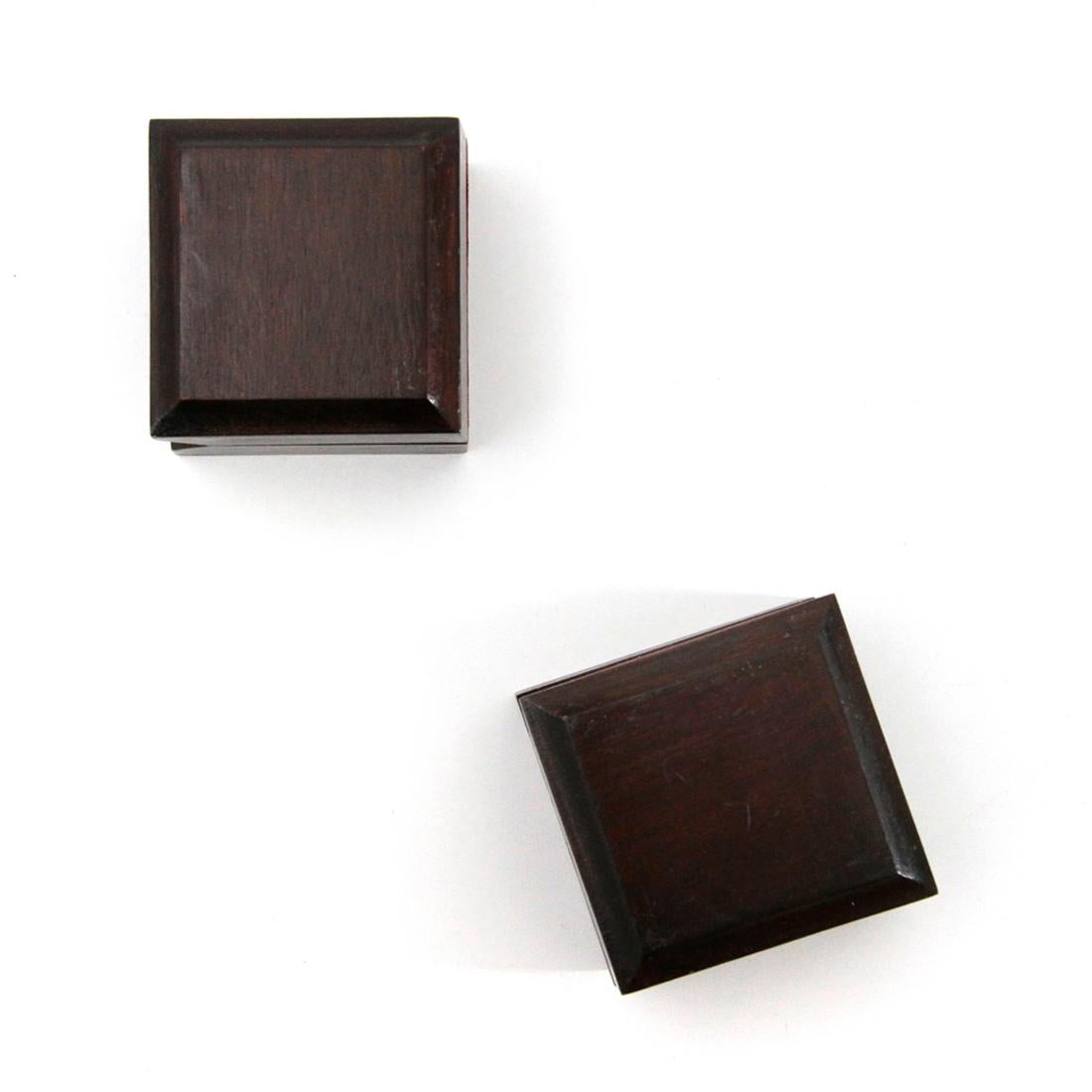 Pair of Wooden Italian Ring Boxes, 1950s 3