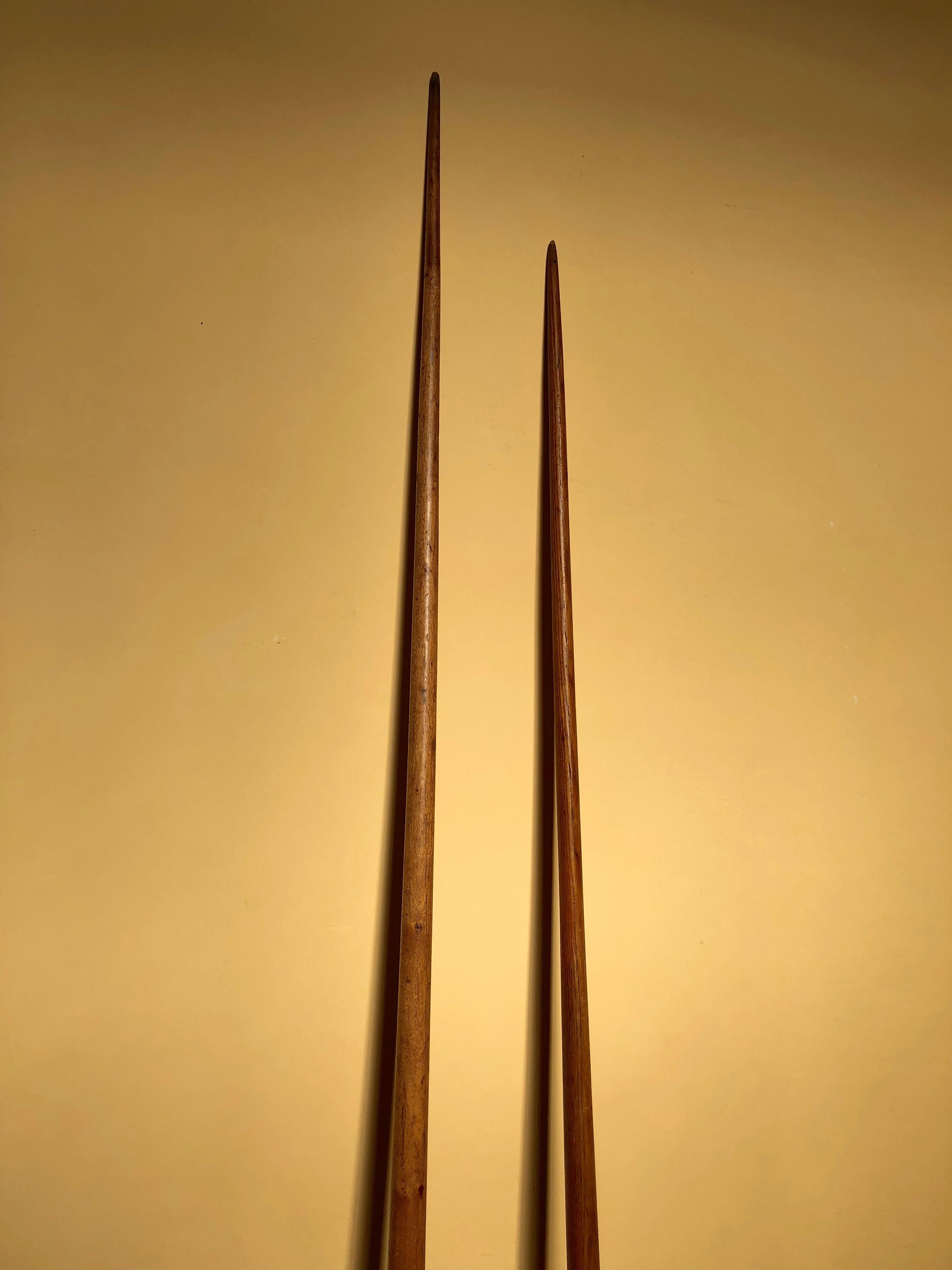 Pair of Wooden Javelins from Karhu, 1950s For Sale 3