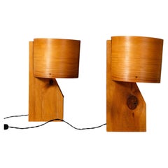 Pair of Wooden lamps SPAIN