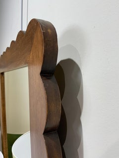 Pair of wooden mirrors Paolo Buffa Italie 1950