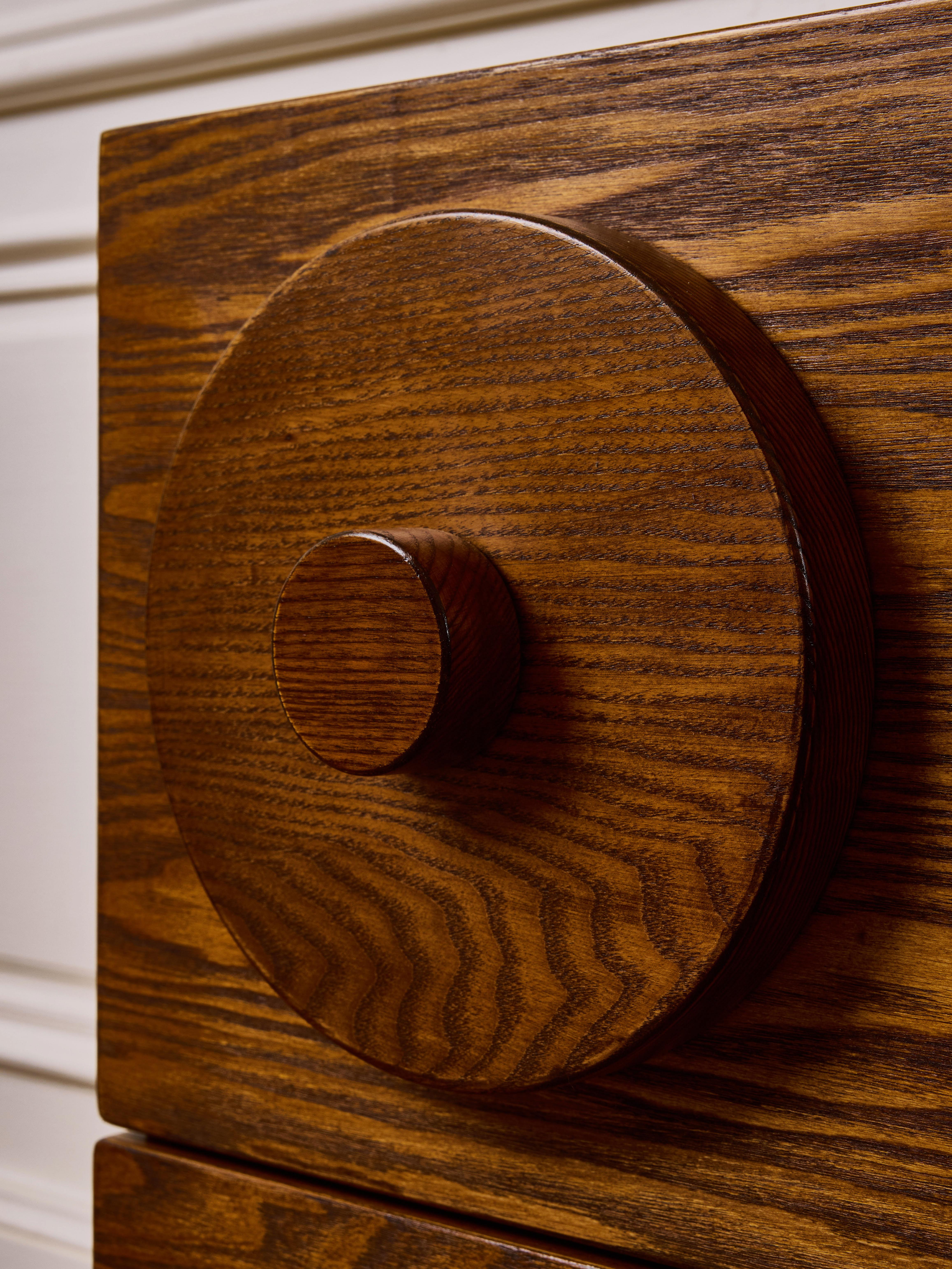 Pair of wooden Night stands by Studio Glustin In Excellent Condition For Sale In Saint-Ouen (PARIS), FR