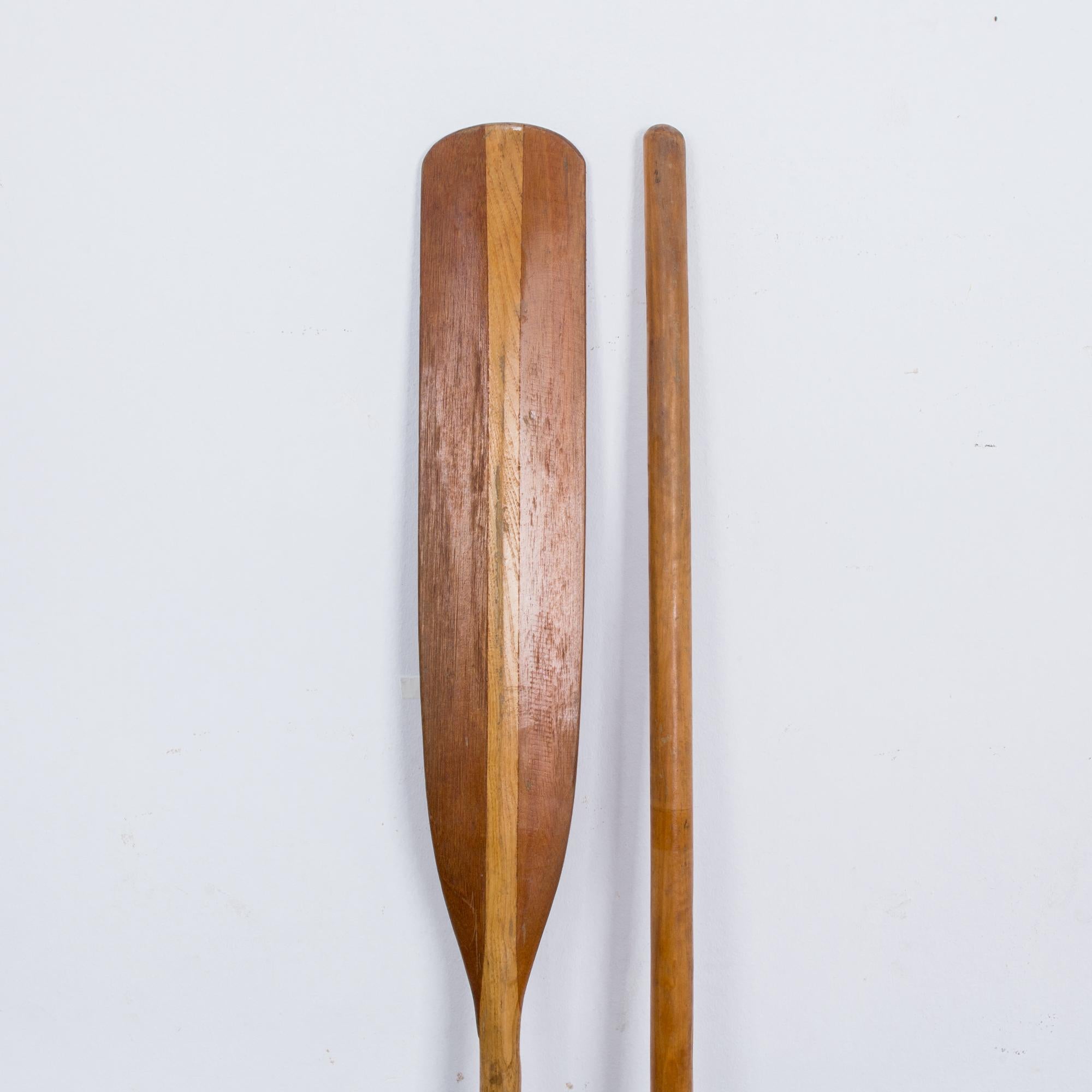 Pair of Wooden Oars, 1960s In Good Condition In High Point, NC