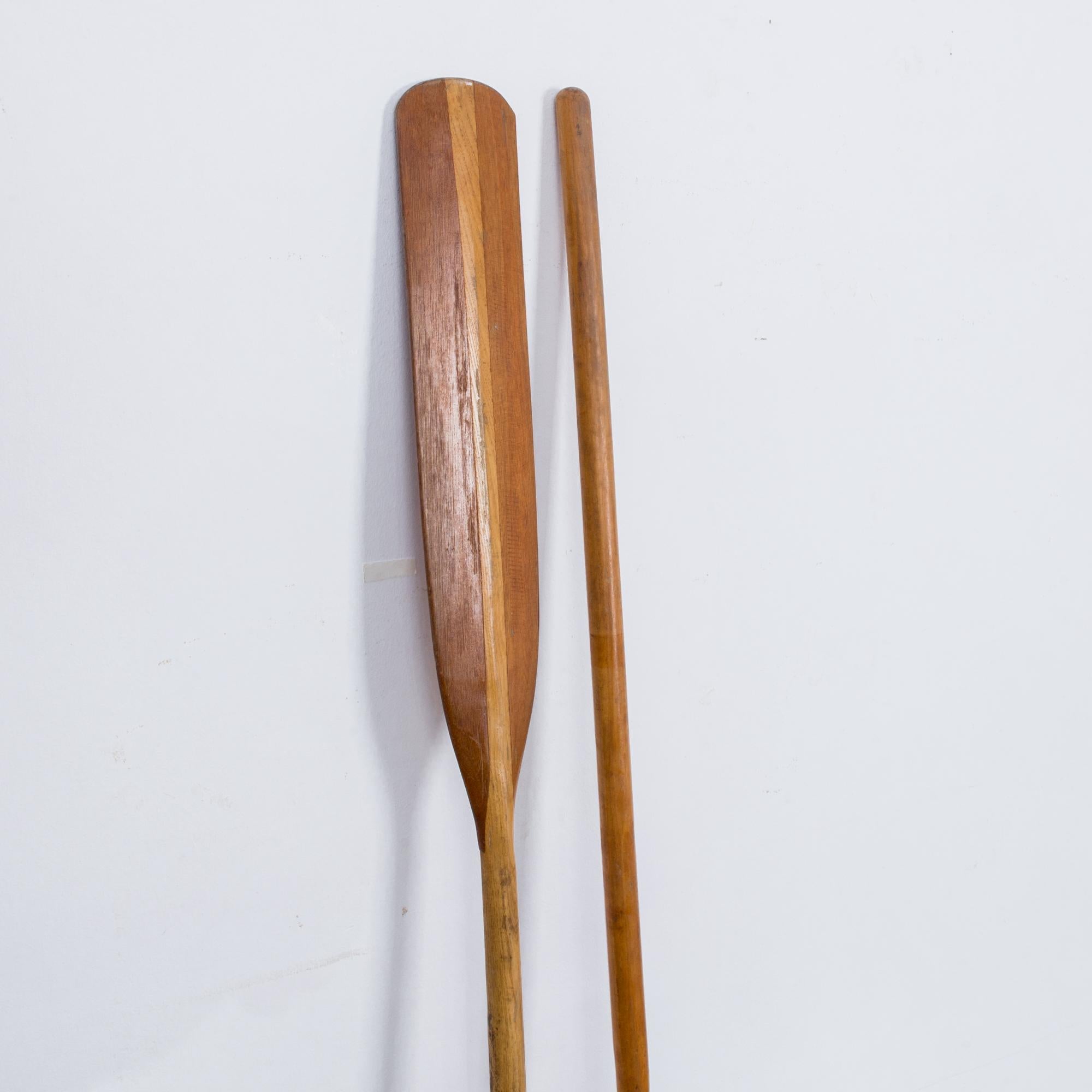 Mid-20th Century Pair of Wooden Oars, 1960s