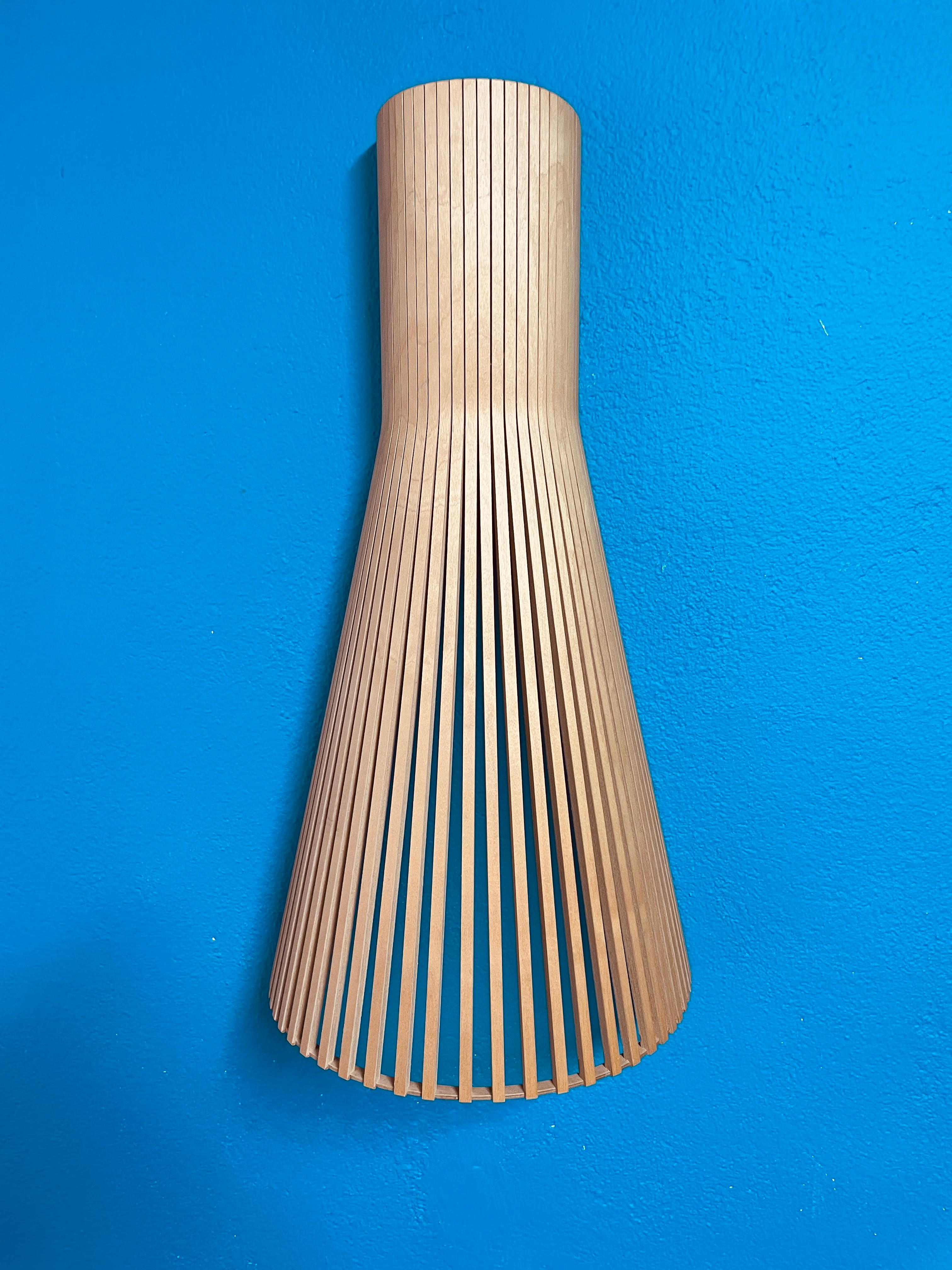 Pair of Wooden Secto 4230 Wall Lamps by Secto Design Finland 1