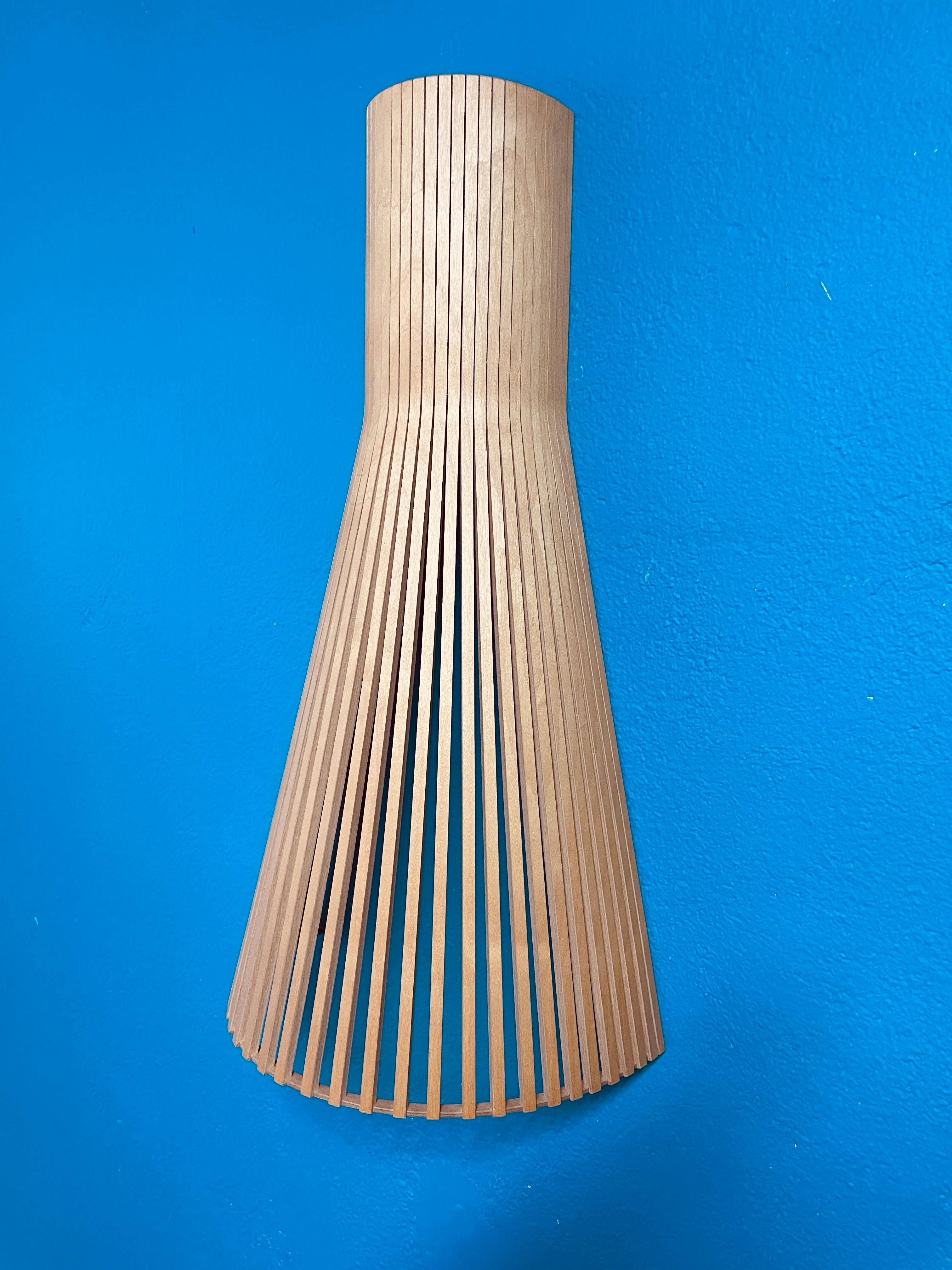 Pair of Wooden Secto 4230 Wall Lamps by Secto Design Finland 2