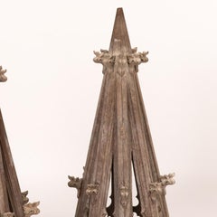 Pair of Wooden Spire Models from Late 19th Century England
