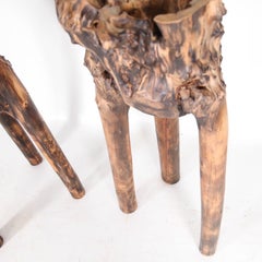 Pair of wooden stands