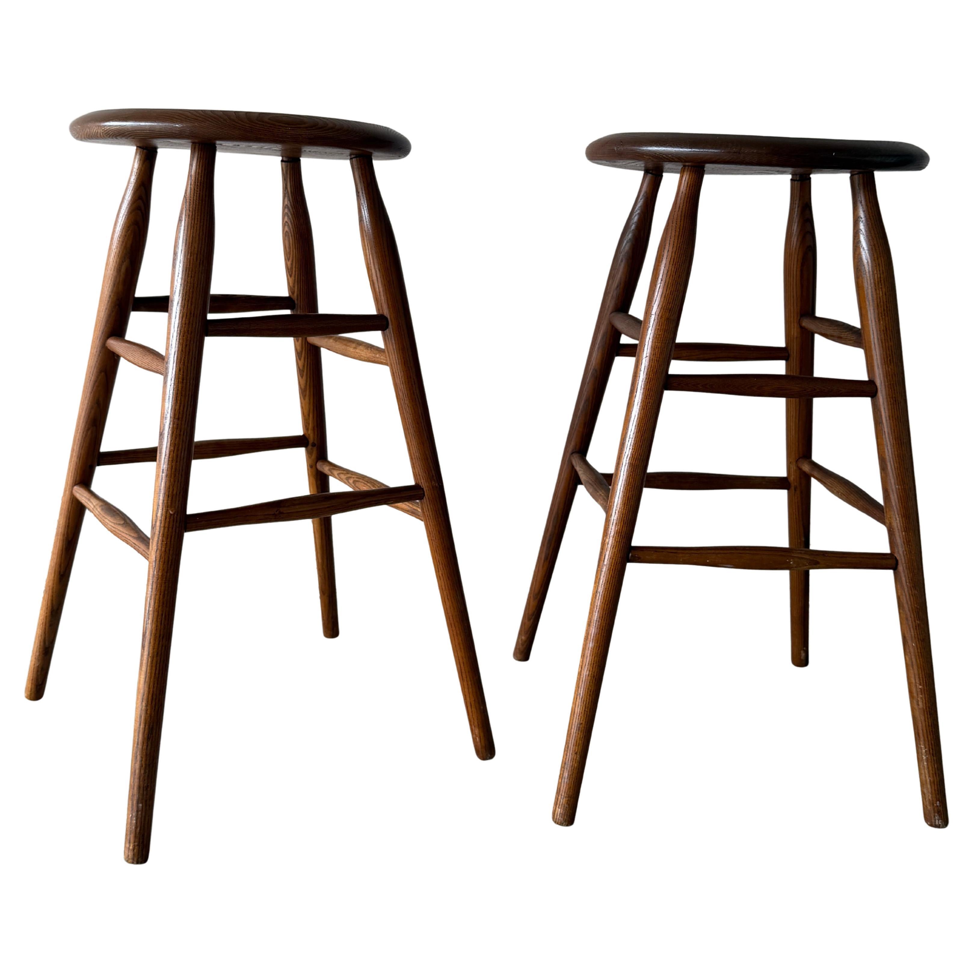 Pair of Wooden Stools