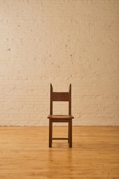 Pair of Wooden Swiss Chalet Chairs