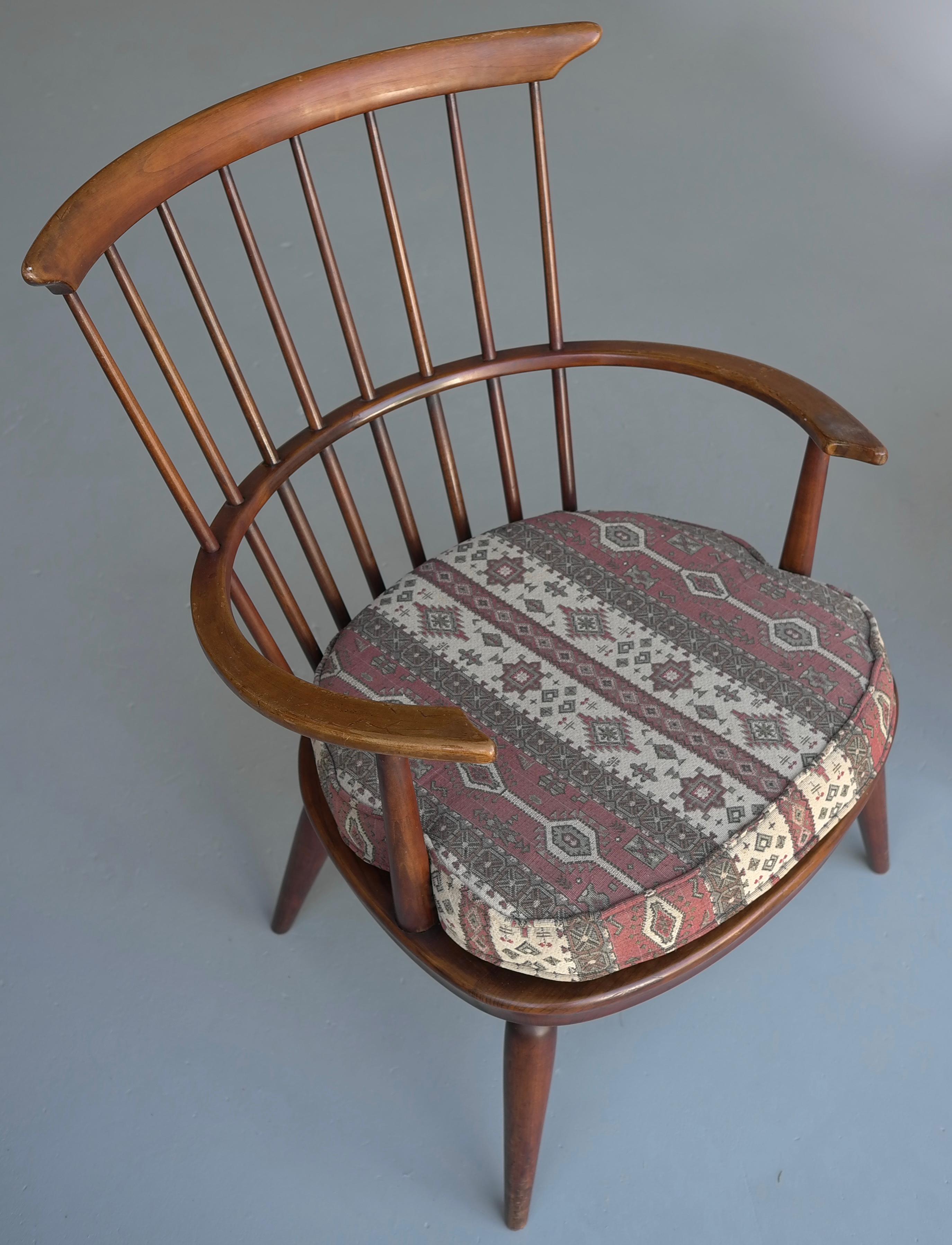 Milieu du XXe siècle Paire de fauteuils Windsor en bois de Luigi Ercolani en vente