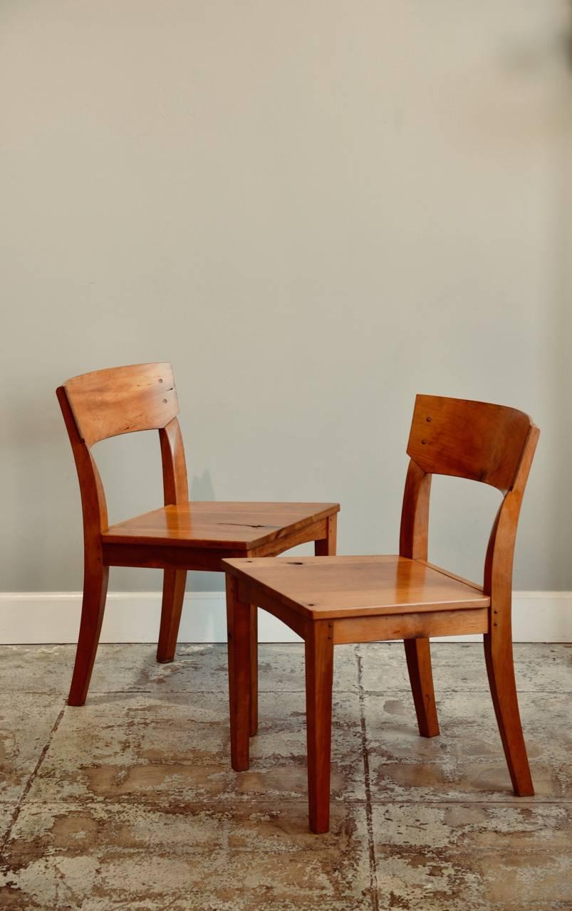 Pair of Woodworker Studio Chairs in the style of Luis Barragán 3
