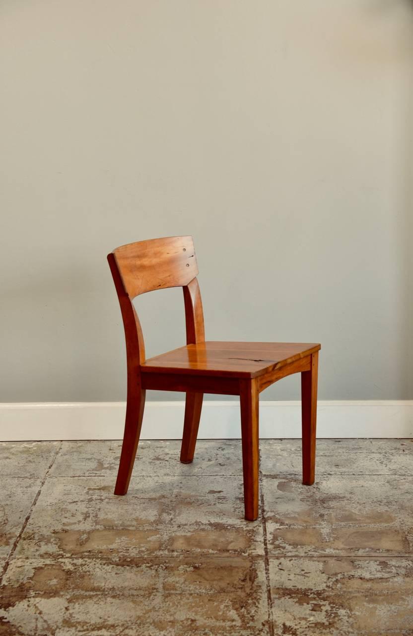 Great pair of woodworker studio chairs. Imperfections in the wood have been kept. Marked.

In the style of Luis Barragán.