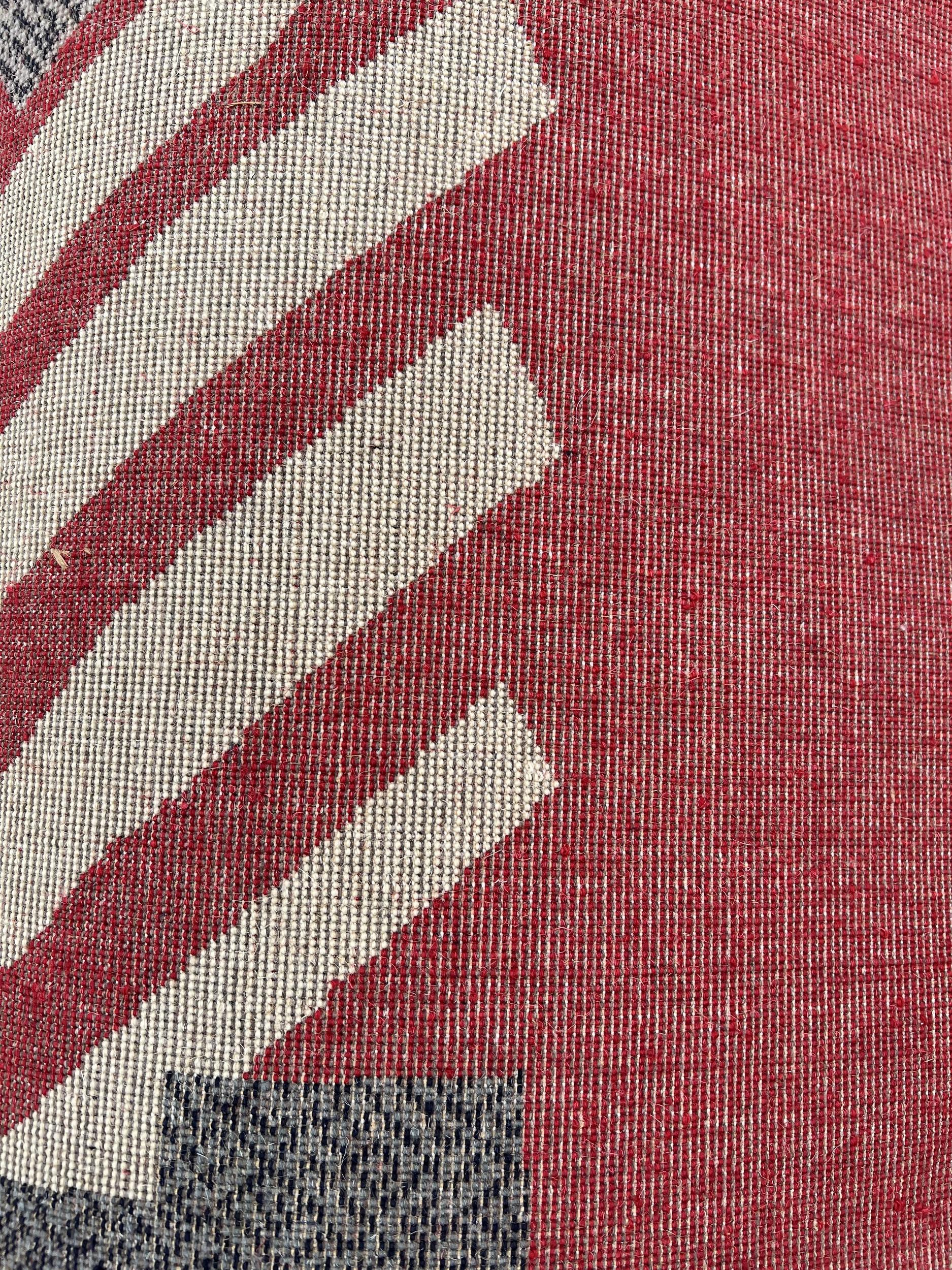 Late 20th Century Pair of wool rugs with geometric decoration, France, circa 1970 For Sale