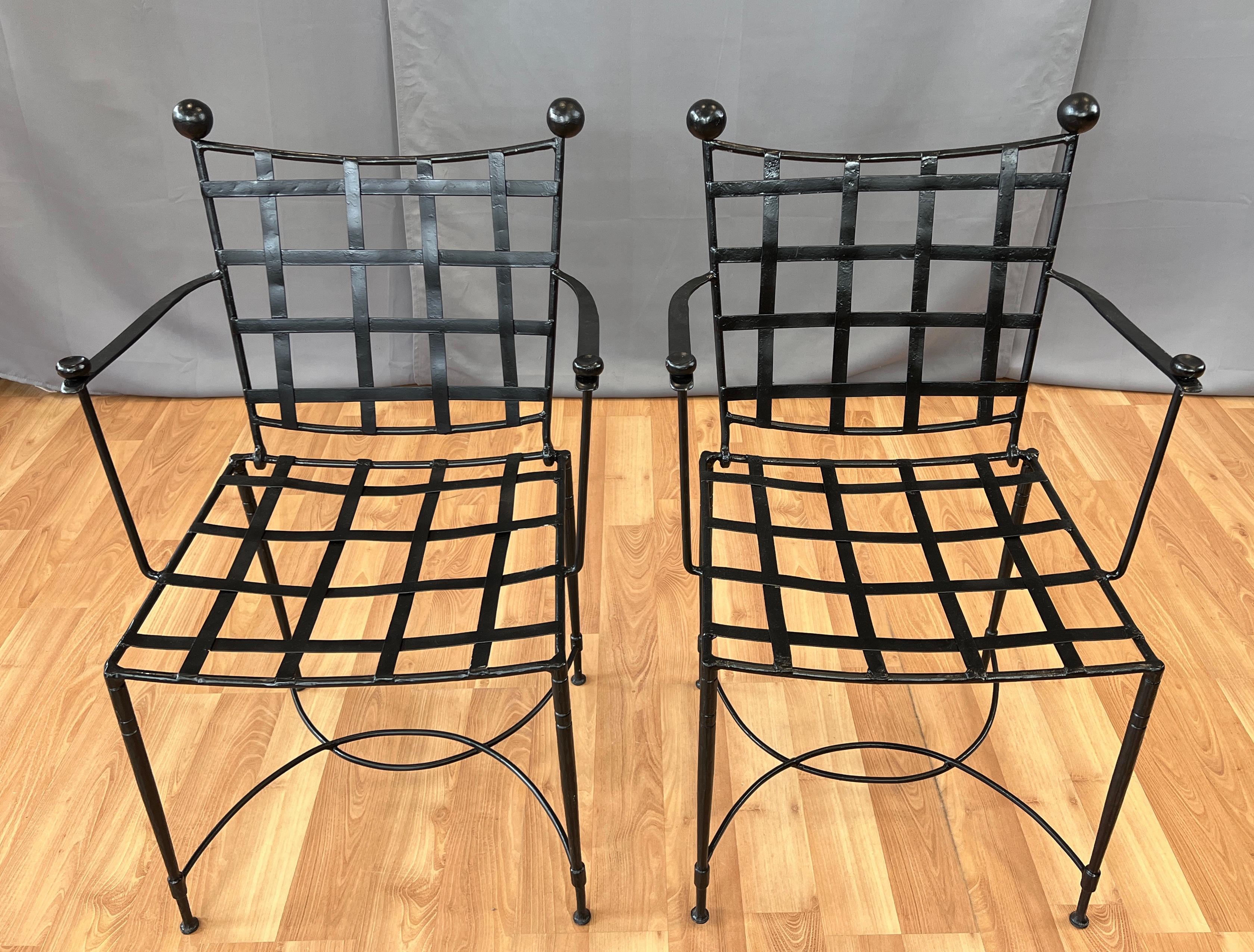 Mid-Century Modern Pair of Woven Patio Chairs Designed by Mario Papperzini for John Salterini 