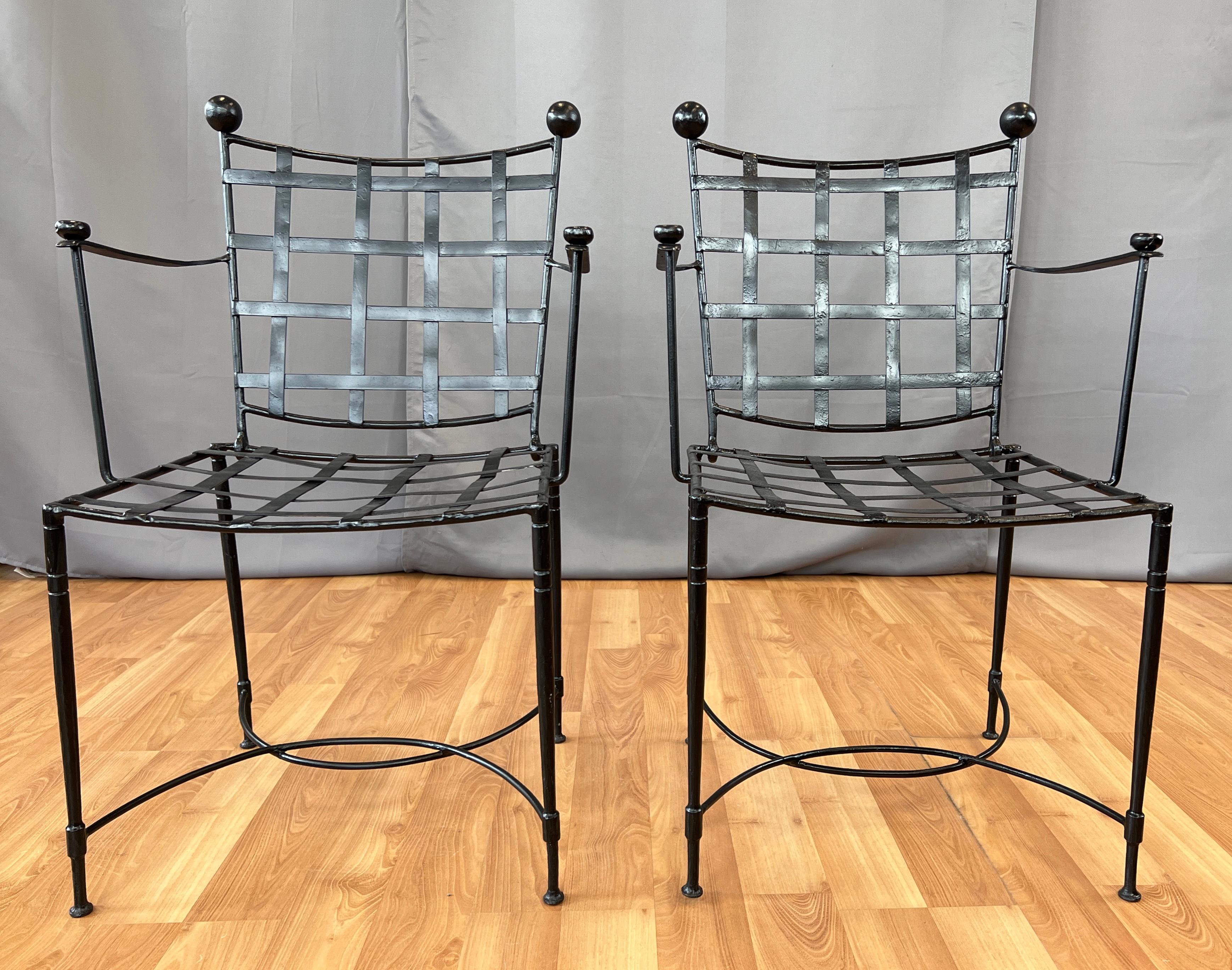 American Pair of Woven Patio Chairs Designed by Mario Papperzini for John Salterini 