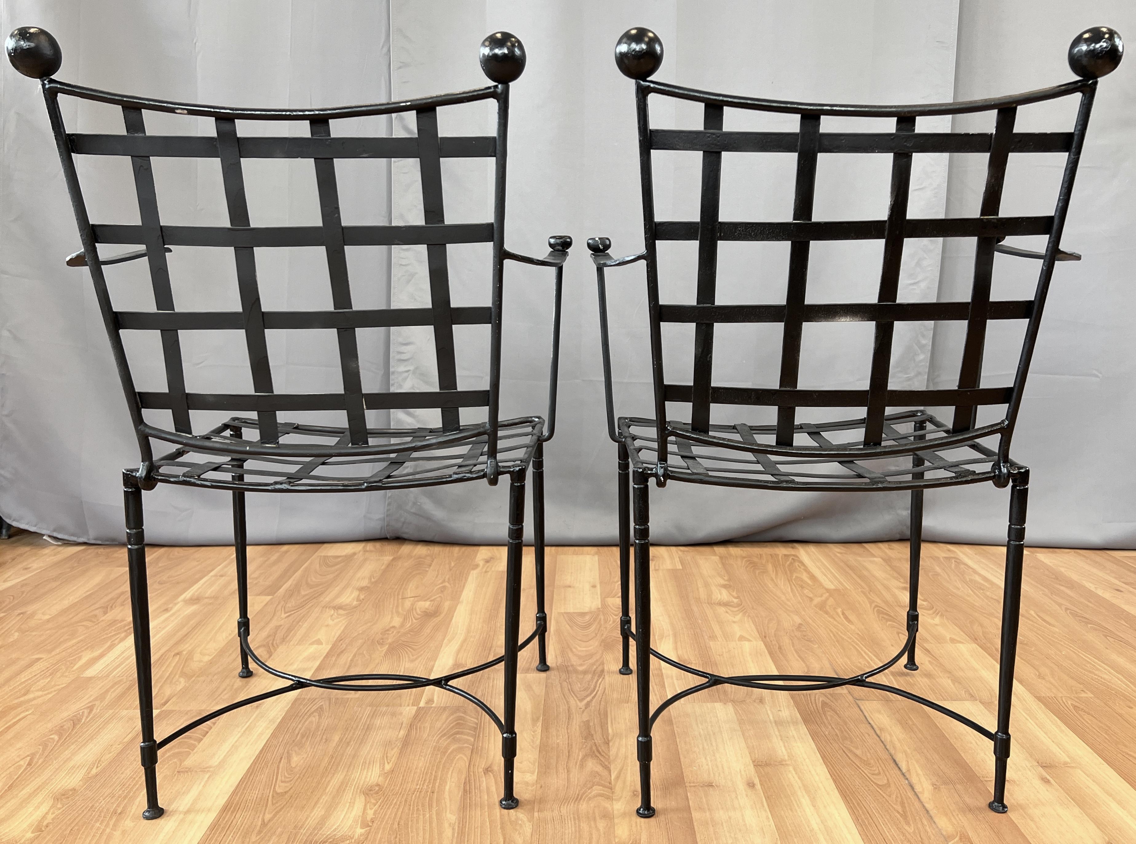 Mid-20th Century Pair of Woven Patio Chairs Designed by Mario Papperzini for John Salterini 