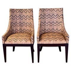 Pair of Woven Reed Side Chairs