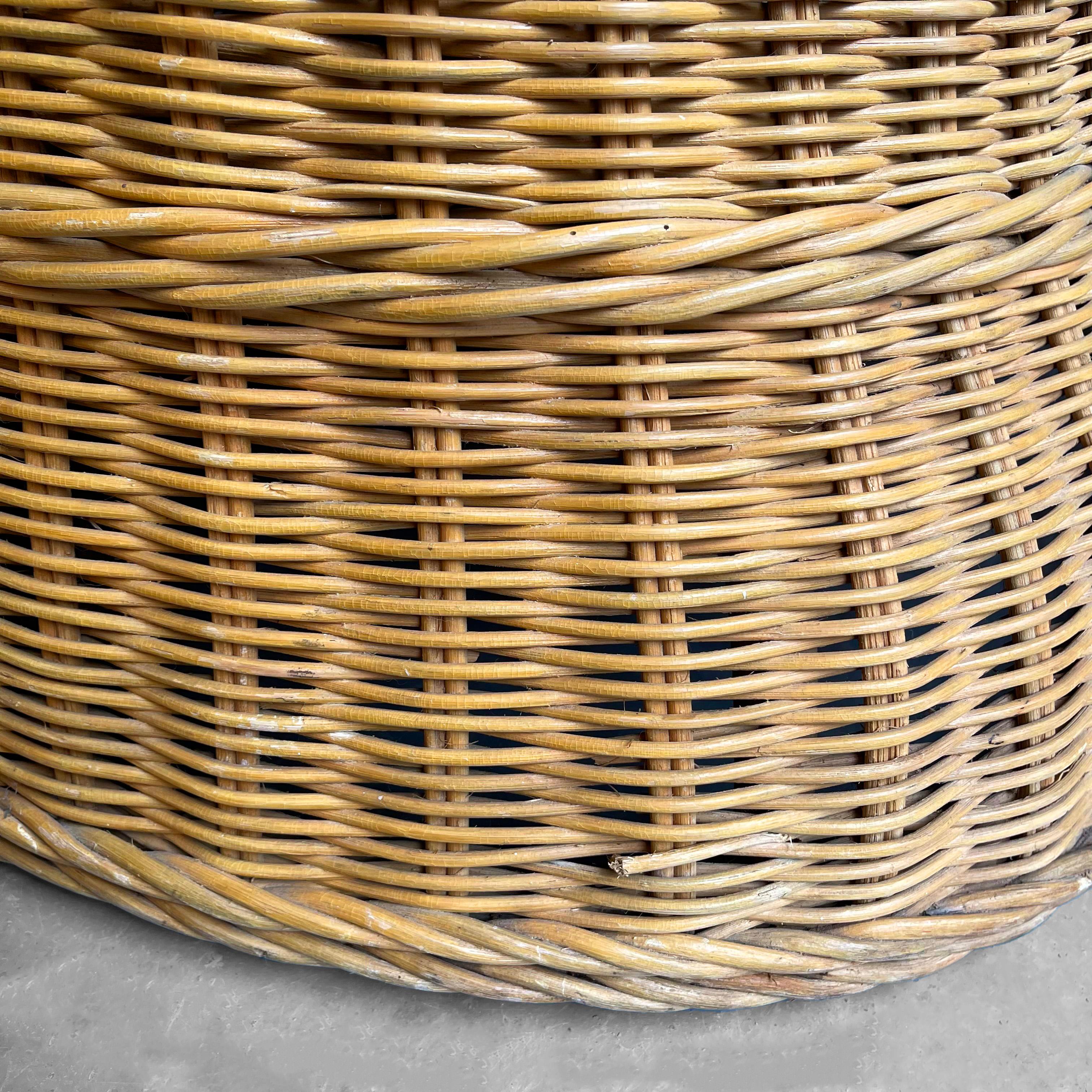 Pair Of Woven Wicker Porter's Chairs 8