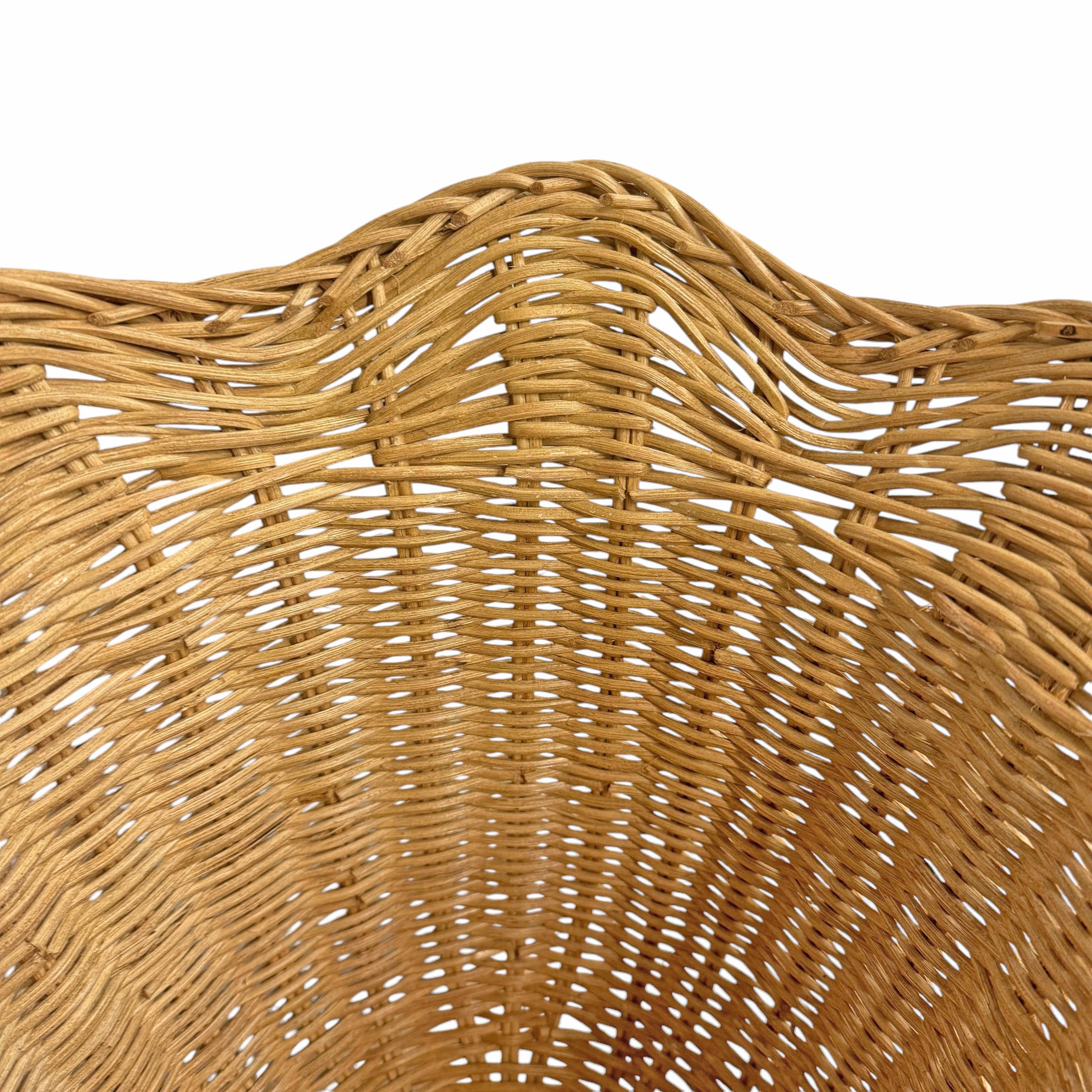Pair of Woven Wicker Urns 3