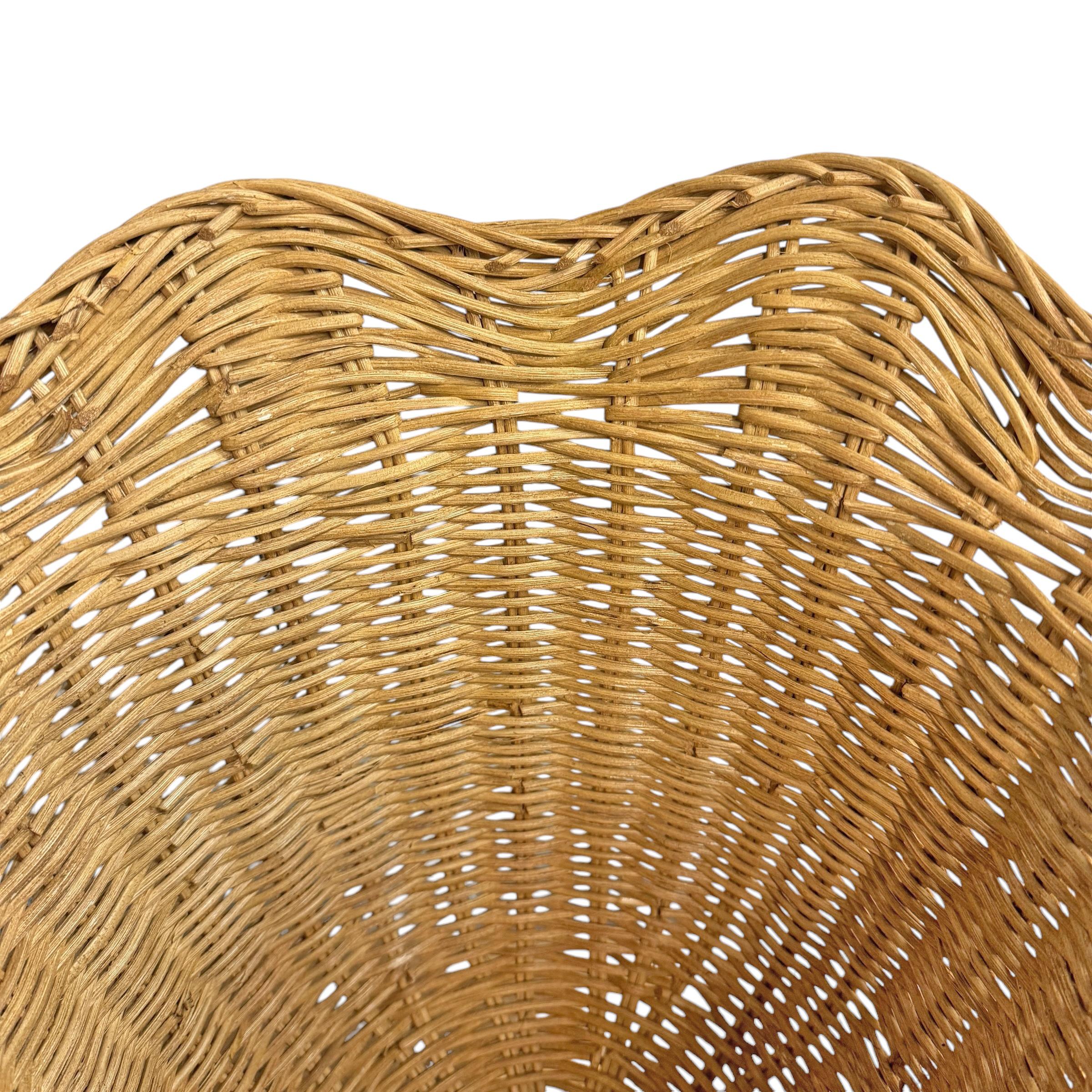 Pair of Woven Wicker Urns 4