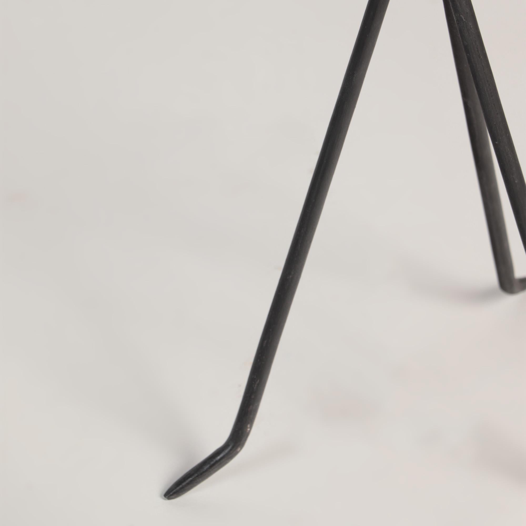 Pair of Wrought Iron and Brass Drink Tables, Contemporary 2