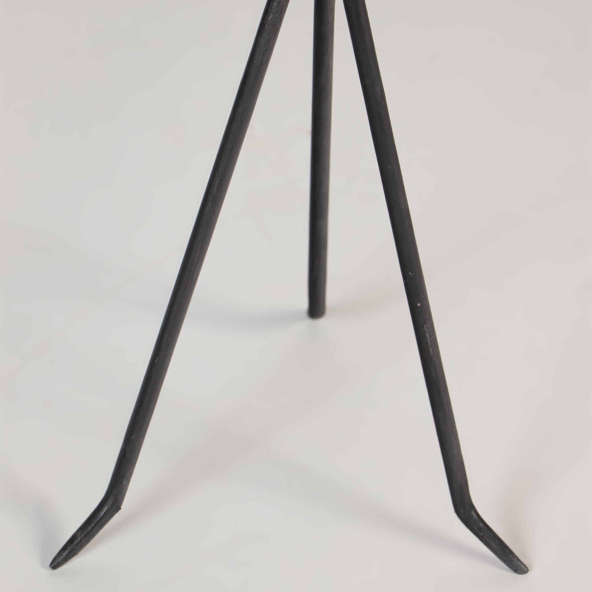 Pair of Wrought Iron and Brass Drink Tables, Contemporary 5