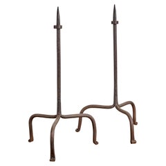 Pair of Wrought Iron Candle Sticks