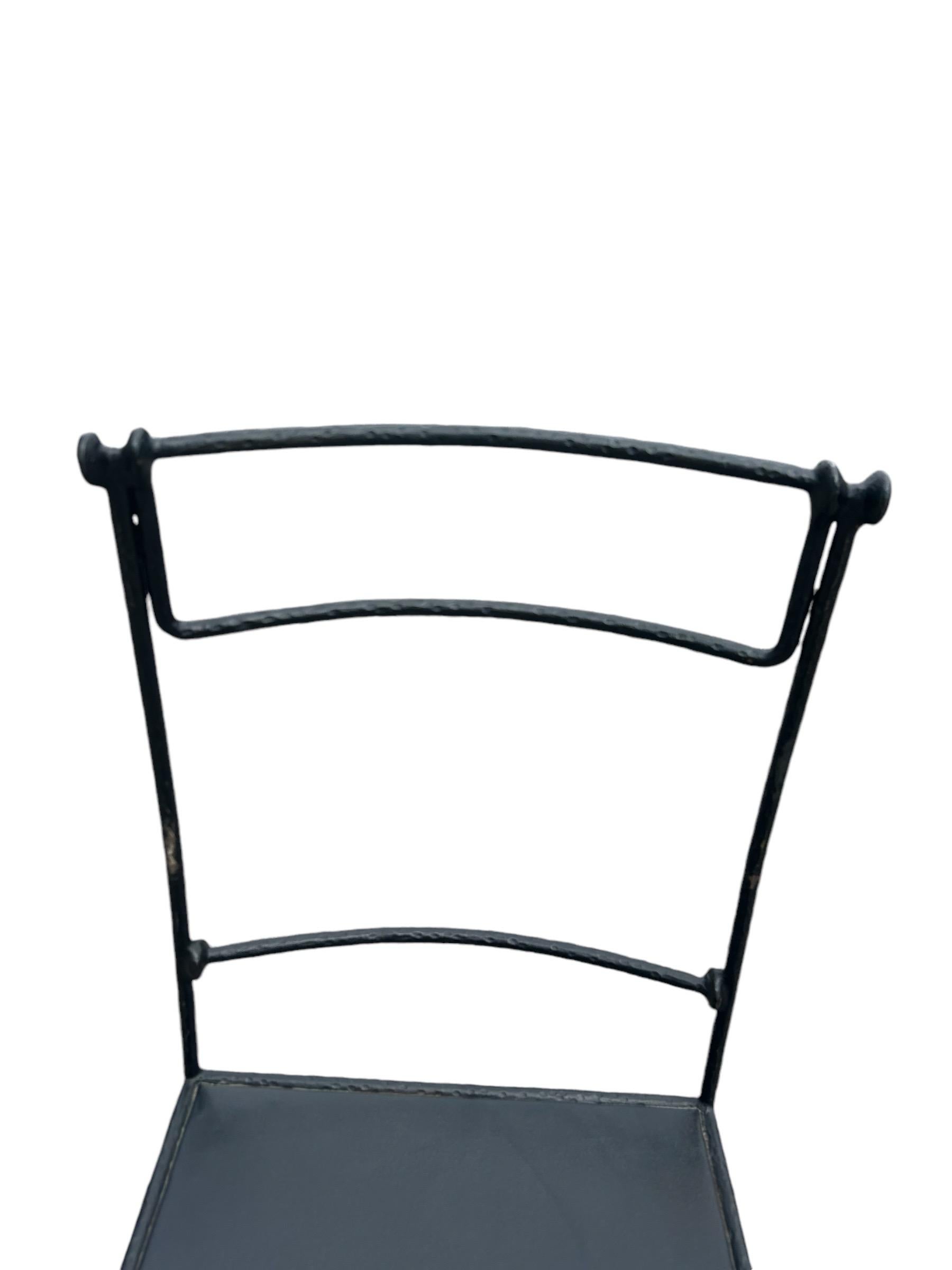pair of wrought iron chairs by Pierre Basse ( Giacometti's blacksmith ) 6