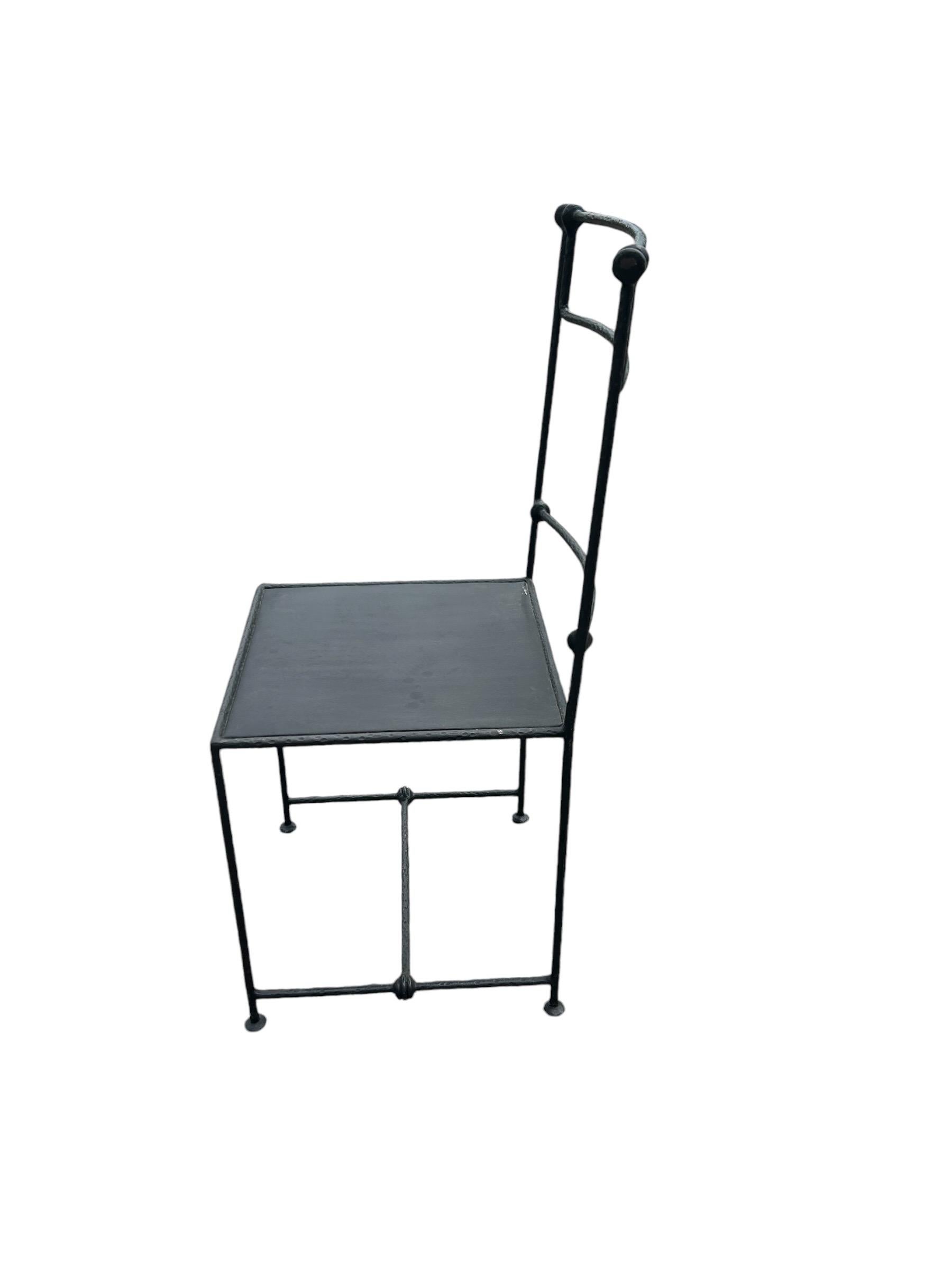 pair of wrought iron chairs by Pierre Basse ( Giacometti's blacksmith ) 2
