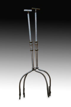 Pair of wrought iron fittings. 17th century.