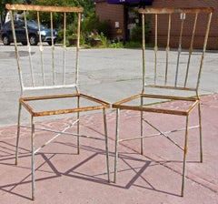 Pair of Wrought Iron Garden Chairs