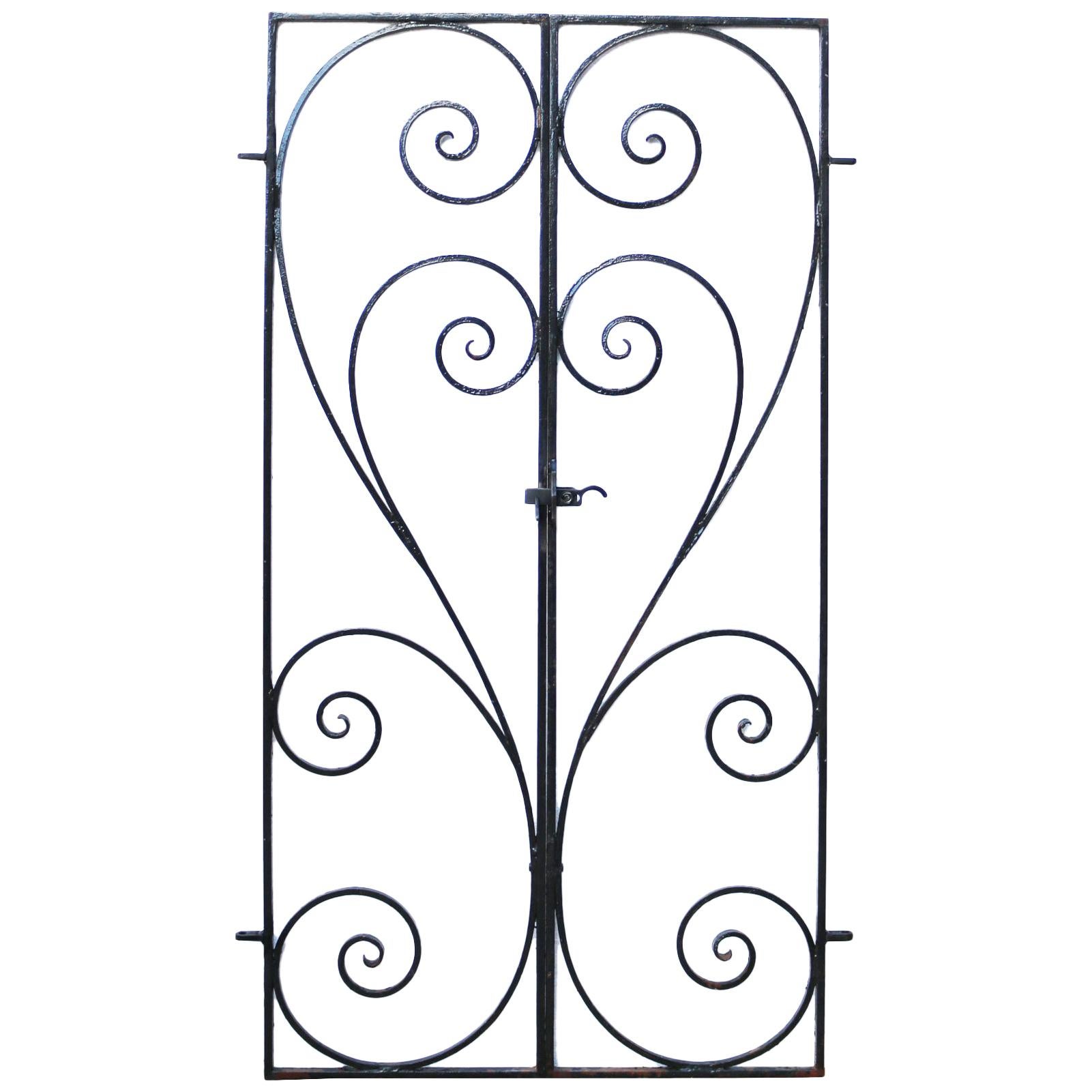 Reclaimed Wrought Iron Garden Gate For Sale at 1stdibs