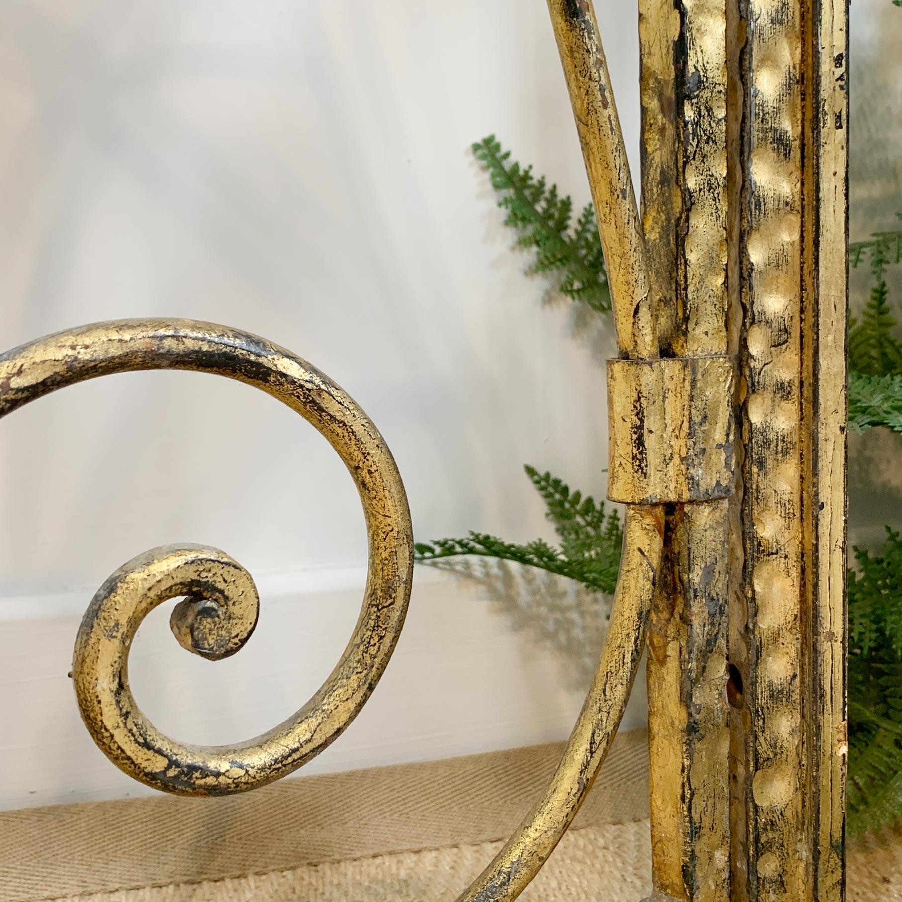 Coppia di porte d'altare spagnole in ferro battuto e oro In condizioni buone in vendita a Hastings, GB