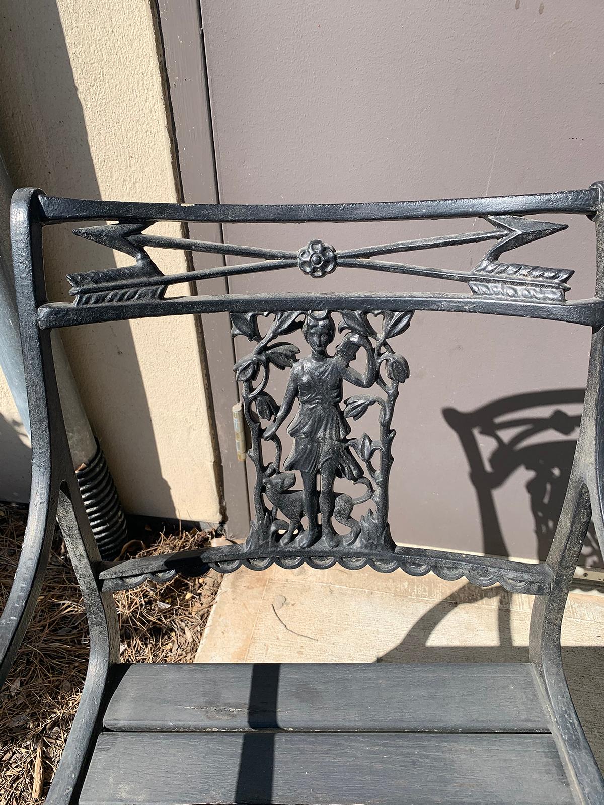 Pair of Wrought Iron Neoclassical 