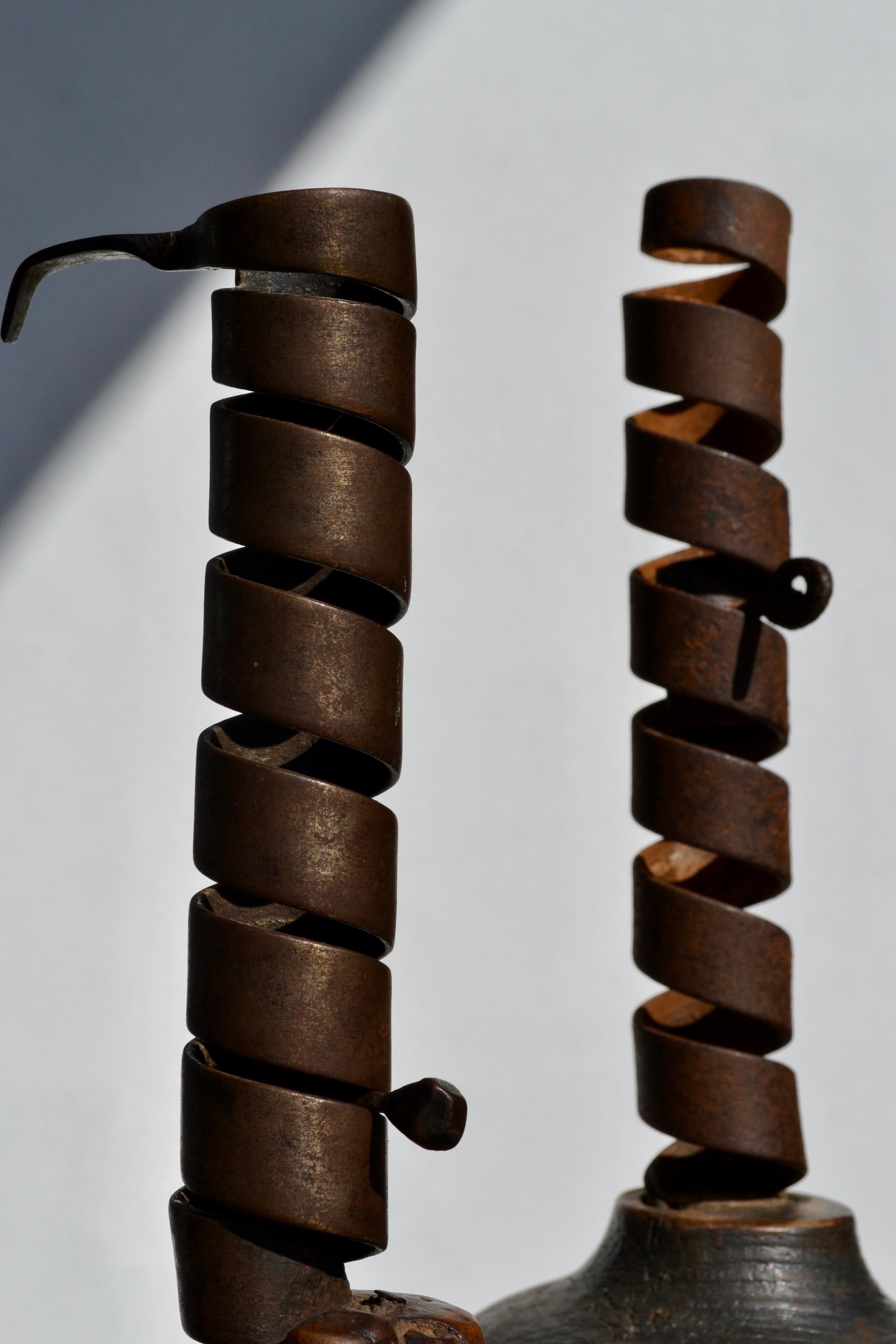 Pair of Wrought Iron 