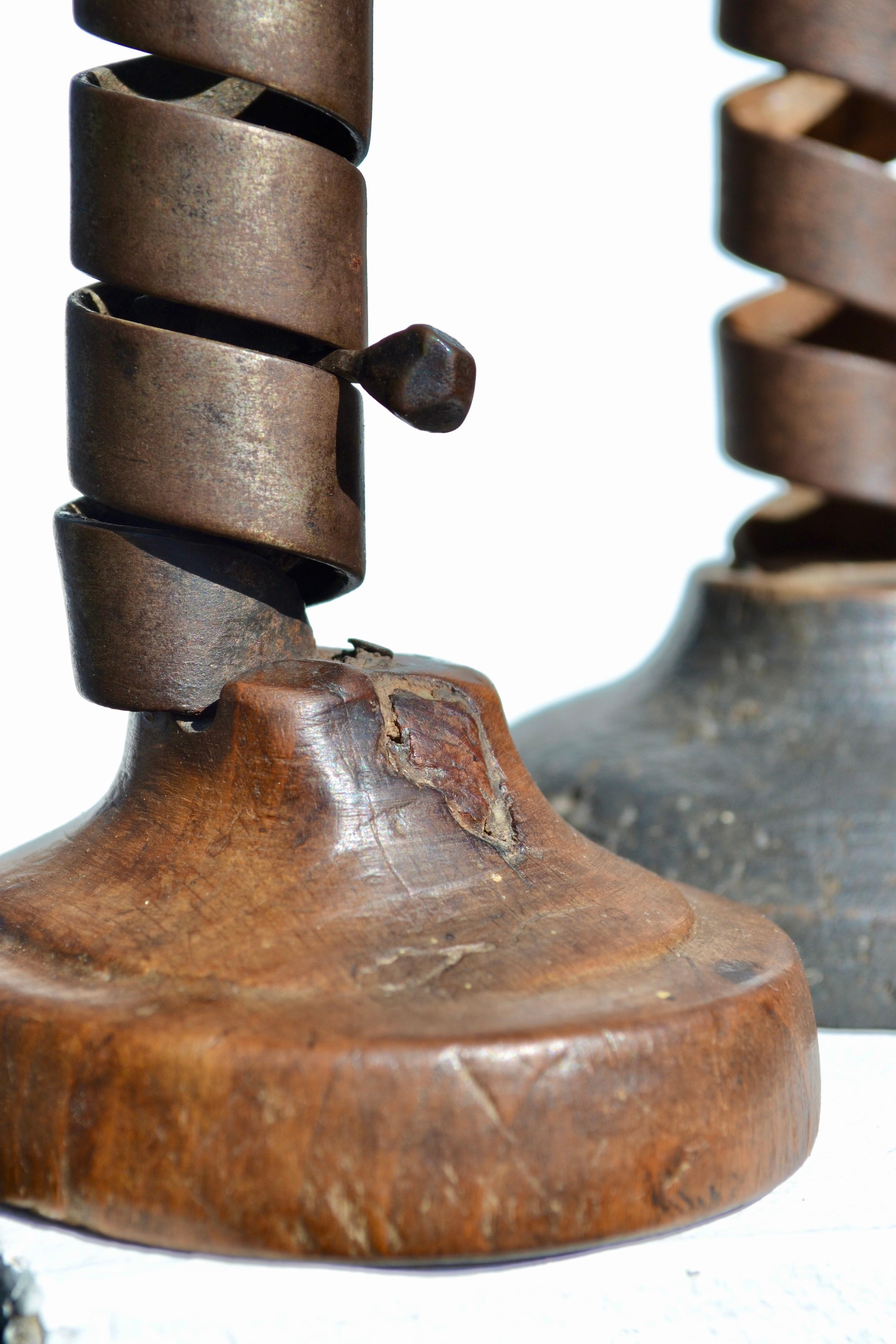Pair of Wrought Iron 