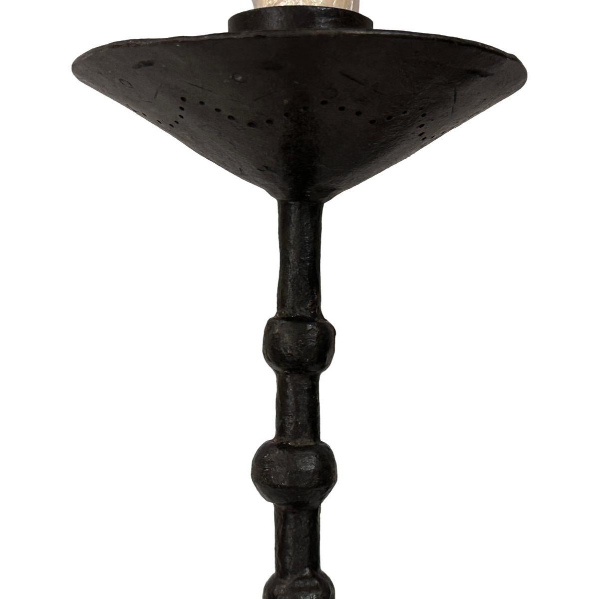 Italian Pair of Wrought Iron Sconces For Sale