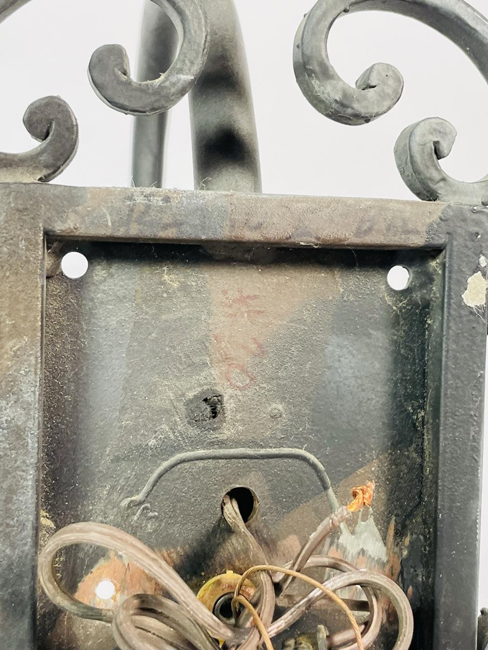 Pair of Wrought Iron Sconces from the Sylvester Stallone Beverly Park Home 4
