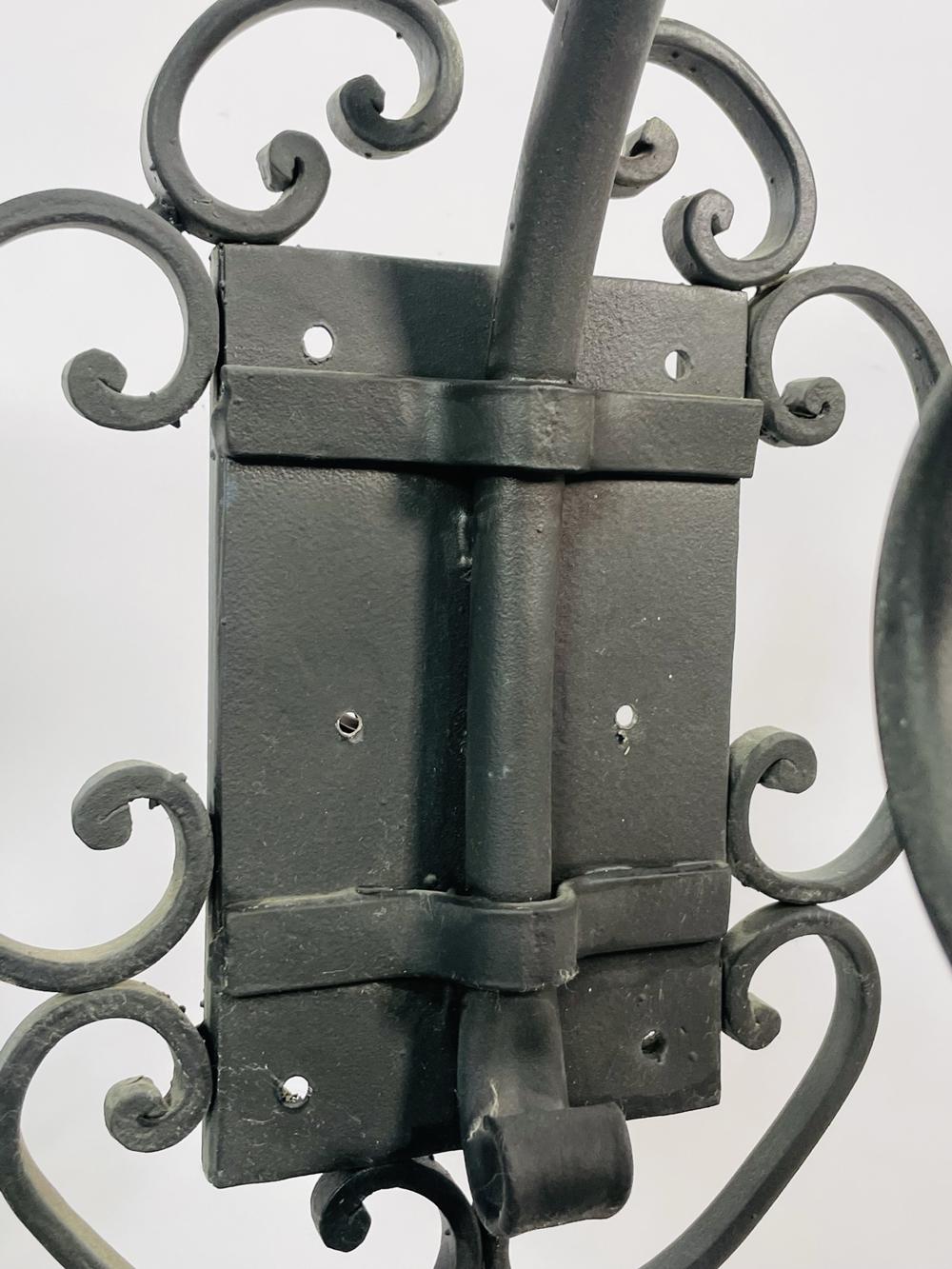 Pair of Wrought Iron Sconces from the Sylvester Stallone Beverly Park Home For Sale 11