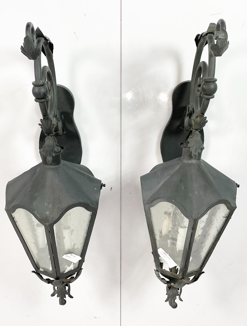 Introducing a stunning and unique addition to your home decor - a Pair of Wrought Iron Sconces sourced from the iconic Sylvester Stallone Beverly Park Home.

The sconces are most likely from the late 1980's or early 1990's.

 These sconces exude a