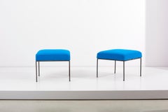 Pair of Wrought Iron Stools by Paul McCobb, US, 1950s