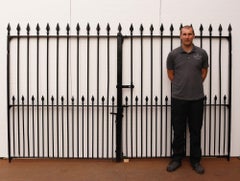 Pair of Wrought Iron Victorian Driveway Gates with Spears 308cm (10ft)