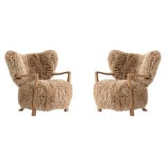Pair of Wulff ATD2 in Sheepskin / Honey and Oak for & Tradition